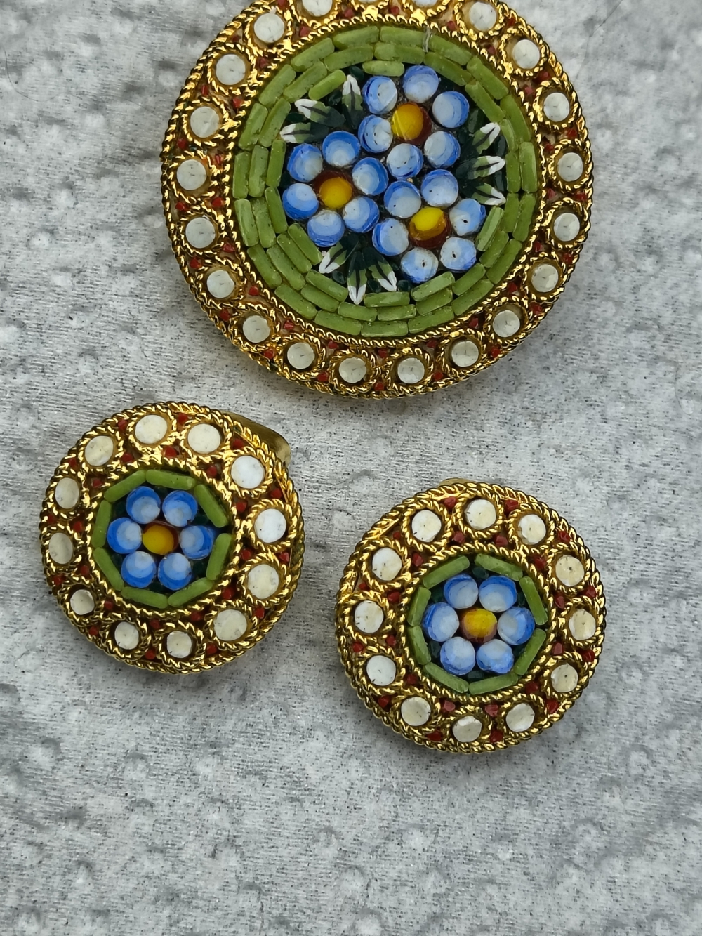 Earrings Set Italy.Antique.